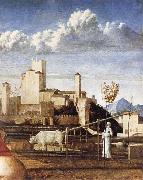 Gentile Bellini Detail of The Madonna of t he Meadow oil painting reproduction